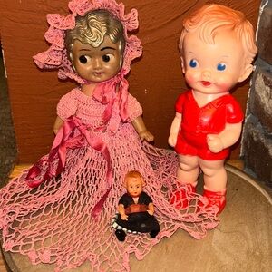 Three vintage Dolls